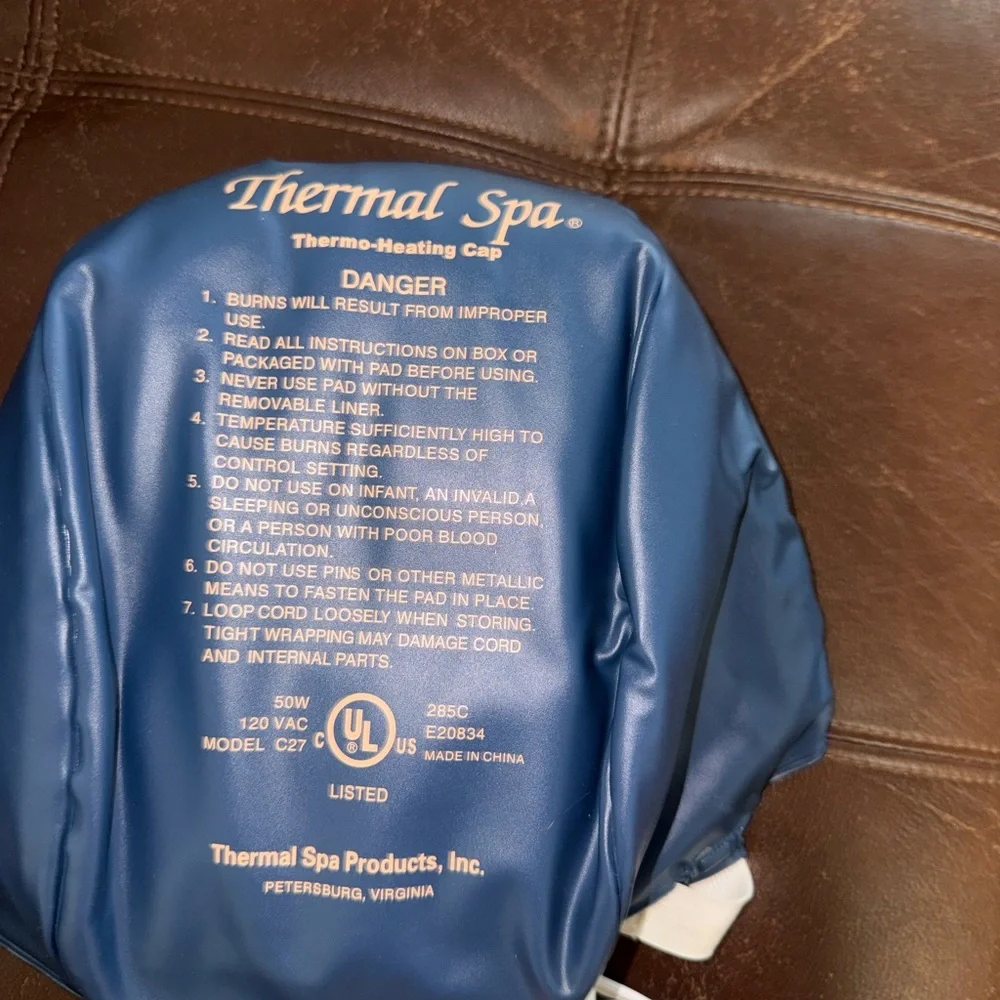 Thermal Spa Conditioning Heat Cap - Dark Blue